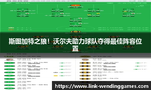 斯图加特之狼！沃尔夫助力球队夺得最佳阵容位置